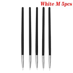 5Pcs Dental Resin Silicone Shaping Pen Brush Art Brush Dentistry Composite Cement Porcelain Teeth Shaping DIY Drawing Tool