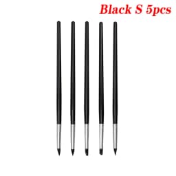 5Pcs Dental Resin Silicone Shaping Pen Brush Art Brush Dentistry Composite Cement Porcelain Teeth Shaping DIY Drawing Tool