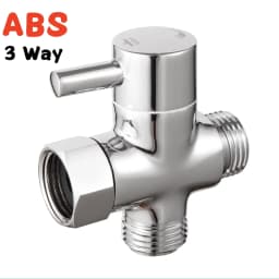 Brass 3-way G1/2 Shower Diverter Valve Water Separator Shower Tee Adapter Adjustable Faucet Switcher Bathroom Replacement Part