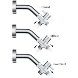 Brass 3-way G1/2 Shower Diverter Valve Water Separator Shower Tee Adapter Adjustable Faucet Switcher Bathroom Replacement Part