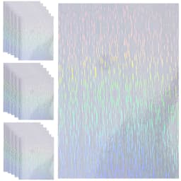 Holographic Glitter Laser Self Adhesive Waterproof Vinyl Stickers A4 Size Overlay Photos Windows Laptops Decorations 10pcs Sets