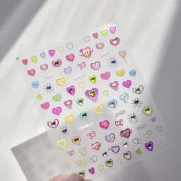 1pcs 5D Kawaii Jelly Strawberry Nail Art Stickers Fashion Cartoon Fruit Nail Transfer Slider Decals DIY Decorations Accessories