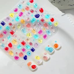 1pcs 5D Kawaii Jelly Strawberry Nail Art Stickers Fashion Cartoon Fruit Nail Transfer Slider Decals DIY Decorations Accessories