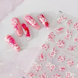 1pcs 5D Kawaii Jelly Strawberry Nail Art Stickers Fashion Cartoon Fruit Nail Transfer Slider Decals DIY Decorations Accessories