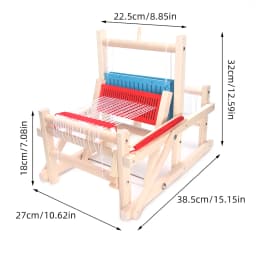 Wooden Multi-Craft Weaving Loom Mini Spinning Knitting Machine DIY Hand Loom Weaving Machine Handmade Crafting Fun for Adults