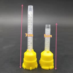 50/pcs Disposable Dental Nozzles Mixing Tube Impression Mixing Tips Yellow 1:1 Intraoral Tip For Impression Material