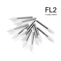12pcs/Pack Dental Polishing Stone Handpiece Burs FG Cone Flame Dentist Teeth Whiting