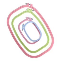 Plastic DIY Embroidery Hoops Square Shape Cross Stitch Hoops Frame Ring Household Craft Embroidery Set Sewing Accessories 5 Size
