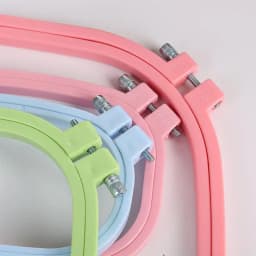 Plastic DIY Embroidery Hoops Square Shape Cross Stitch Hoops Frame Ring Household Craft Embroidery Set Sewing Accessories 5 Size