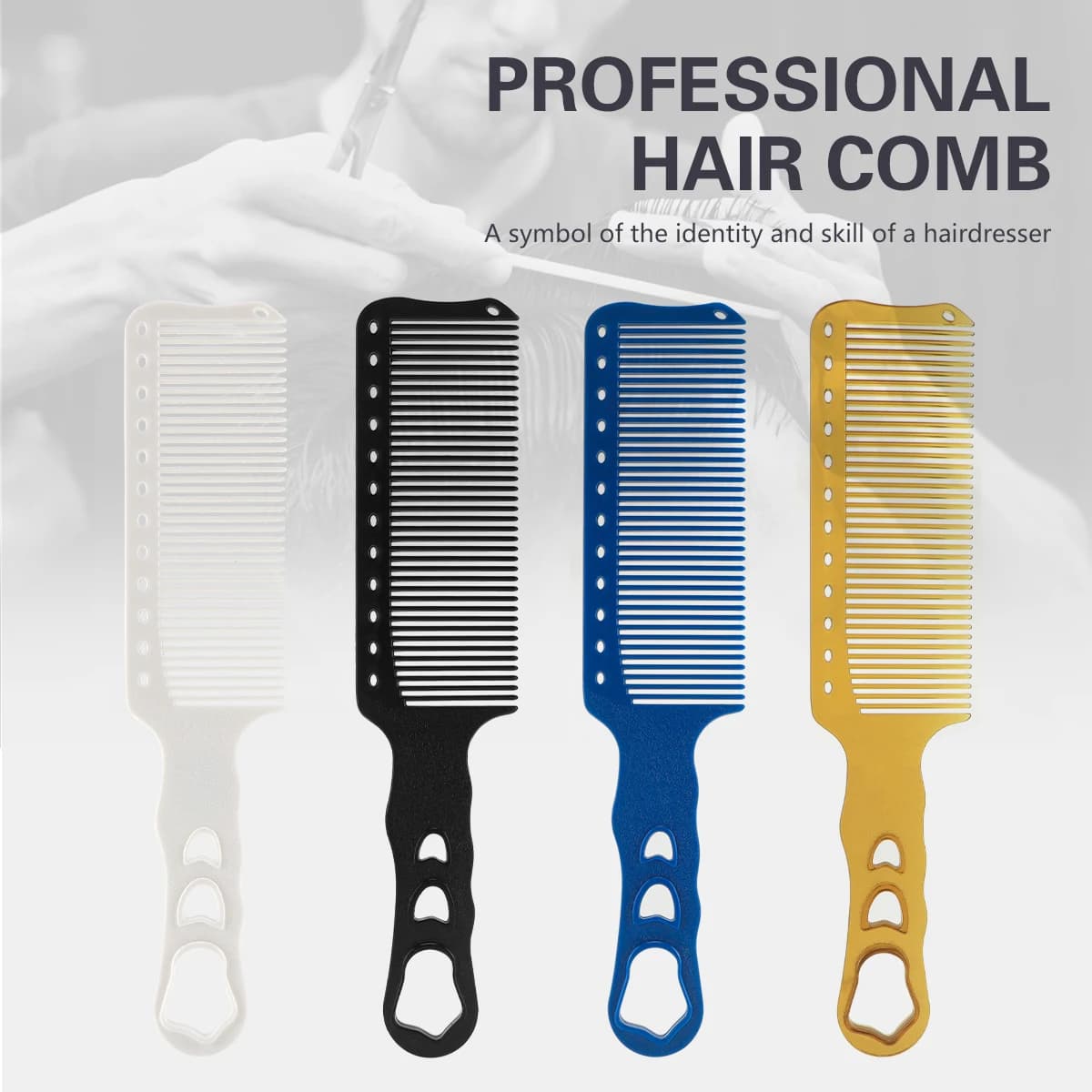 Barber Haircut Comb Hair Trimming Anti Static Comb Hair Salon Hairdressing Comb Wide Tooth Haircut Hair Trimmer Styling Tool