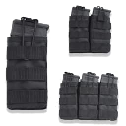 Open Top Single/Double/Triple Magazine Pouch Tactical Airsoft Nylon Pouch Shooting Hunting Accessories