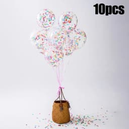 10pcs Ice Cream Balloons Birthday Wedding Party Decoration Long Strips Paper Confetti Latex Ballons Baby Shower Sprinkles