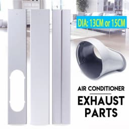 2/3PCS Portable Air Conditioner Window Kit Slide Plate Adjustable Adaptor Wind Shield Exhaust Hose Tube Connector Accessories