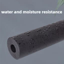 1.7M Sponge Rubber Pipe Black Waterproof Pipeline Holder Thermal Insulation Tubular Protective Sleeve Tube Protector