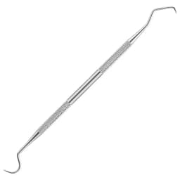 stainless steel double ended toothpick scraper tool, periodontal probe explorer, dental stain remover