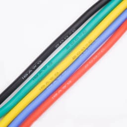 18 AWG Stranded Electrical Wire 18 Gauge Tinned Copper Wires Flexible Silicone Electric Hookup Wire Kit 5 Colors 16.4ft/5m Each