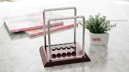 Newton Cradle Balance Steel Balls Perpetual Motion Collision Ball School Teaching Physics Science Pendulum Toy Home Decoration