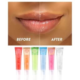 6Pcs Fruit Flavor Glossy Lip Oil Set Clear Hydrating Moisturizing Lip Gloss Women Lips Makeup Wholesale