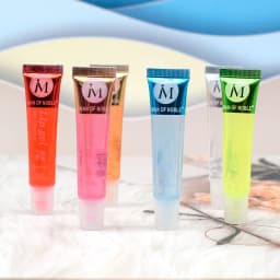 6Pcs Fruit Flavor Glossy Lip Oil Set Clear Hydrating Moisturizing Lip Gloss Women Lips Makeup Wholesale