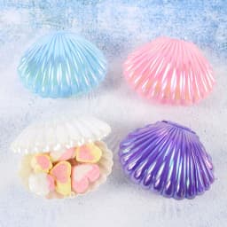 5/10pcs Colorful Shell Candy Boxes Mermaid Birthday Party Biscuit Gift Packaging Jewelry Storage Box Baby Shower Wedding Decor