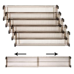 10Pcs, Plastic Drawer Divider 5Sets, Home Drawer Storage Dividers, Drawer Dividers for Storage and Organization, Free Combination