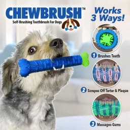 Dog Grinding Tooth Rod Cleaning Massager Dog Chewing Toys Rubber Toothbrush  Pet Teeth Cleaning Toy Biting Force Pet Accessory