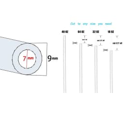 9mm Straight Cup Drinking Straws Vacuum Tumbler Themos Cup Bottle Replacement Straw with Brush Suitable for Stanley 18-40oz