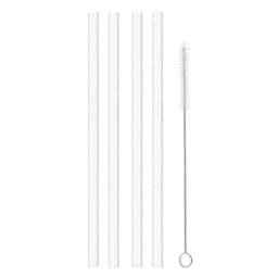 9mm Straight Cup Drinking Straws Vacuum Tumbler Themos Cup Bottle Replacement Straw with Brush Suitable for Stanley 18-40oz