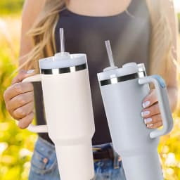 9mm Straight Cup Drinking Straws Vacuum Tumbler Themos Cup Bottle Replacement Straw with Brush Suitable for Stanley 18-40oz