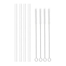 9mm Straight Cup Drinking Straws Vacuum Tumbler Themos Cup Bottle Replacement Straw with Brush Suitable for Stanley 18-40oz