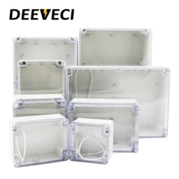 Transparent Waterproof Outdoor Enclosure Plastic Box Electronic Project Case Instrument Electrical Box Junction Box Housing