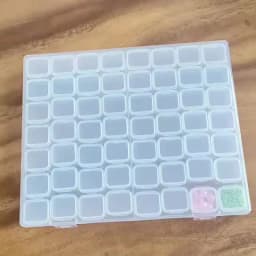 1 Set Of 28/56 Grids, DIY Diamond Painting Tool, Jewelry Nail Loose Bead Organizer, Independent Rice Bead Storage Container, Mul