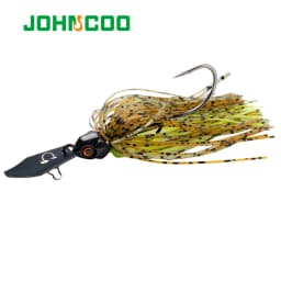 JOHNCOO 9g Metal Bait Spinner Bait Weedless Fishing Lure Buzzbait Wobbler for Bass Pike Walleye Fish
