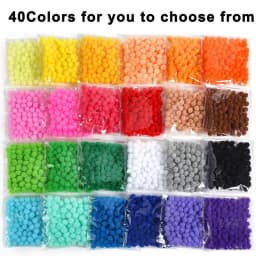 30-300Pcs Soft Pom Poms Fluffy Balls Pompon Mixed 40Colors Pompom Fur Ball for Kids DIY Craft Wedding Decor 8/10/15/20/25/30mm