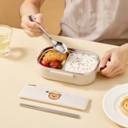 WORTHBUY Dinnerware Set Stainless Steel Cutlery Set With Tableware Bag Kitchen Utensil Travel Portable Spoon Fork Chopsticks
