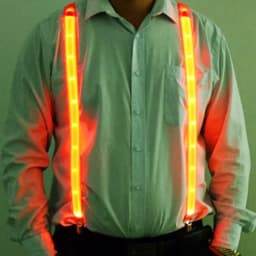 NEW Party Supplies Suspenders with Bow Tie LED Lights Woman Hangers for Men Wedding Party Accessories Glow-in-the-dark SD01