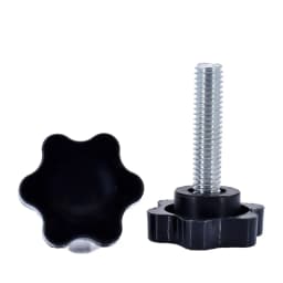 2-10pcs Star Hand Knob Screws Bolt M4 M5 M6 M8 M10 Carbon Steel Star Shape Head Thread Clamping Thumb Handle Machine Screw