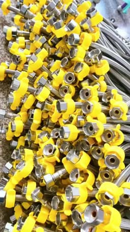 304 Stainless Steel Faucet Braided Water Pipe 1/2 Inch Hot and Cold Water Faucet Inlet Hose Heater Flexible Connecting Pipe