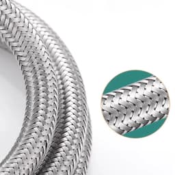 304 Stainless Steel Faucet Braided Water Pipe 1/2 Inch Hot and Cold Water Faucet Inlet Hose Heater Flexible Connecting Pipe