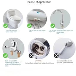 304 Stainless Steel Faucet Braided Water Pipe 1/2 Inch Hot and Cold Water Faucet Inlet Hose Heater Flexible Connecting Pipe