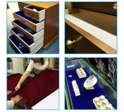 MultiColor Flocking Felt Self-adhesive Fabric DIY Jewelry Drawer Bag Decor Wallpaper Craft Roll 20*15cm/20*145cm