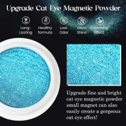 9D Meteorite Cat Eye Powder Strong Magnetic Nail Glitter Pigment Manicure Holographic Laser Chrome Dust Can Use With Polish Gel