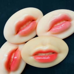 Lip Tattoo Practice Skin Microblading Reusable 5D Silicone Practice Lips Skin For PMU Beginner Training Tattoo Permanent Makeup