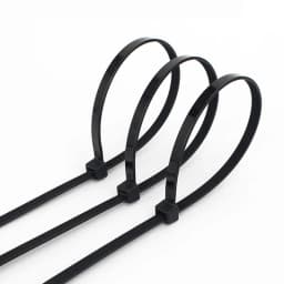 100 PCS Self-locking Plastic Nylon Tie Black Fastening Strap Cable-Tie-Set Cable Zip Tie Fastening Ring Zip Wraps Strap Tie