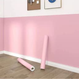 Solid Color Stickers Self-adhesive Waterproof PVC Bedroom Dormitory Wardrobe Wall Renovation Wallpaper DIY Home Decor
