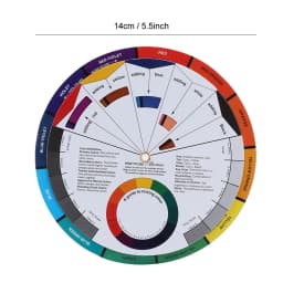 Pigment Color Wheel Tattoo Ink Color Wheel Chart Tattoo Pigment Mix Color for Permanent Eyebrow Lip Tattoo Mix Color