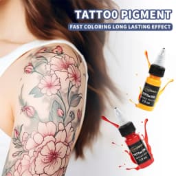 15ml 7colors Tattoo Ink Pigment with Box Body Art Tattoo Kits Professional Beauty Paints Makeup Tattoo Supplies Semi-permanent