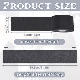 1 Roll Disposable Black Barber Neck Strips Barber Neck Paper Stretchy Strip Neck Edge Paper Haircut Styling Accessories