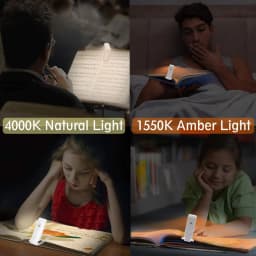 Mini Light Reading Clip Light LED Small Night Light USB Charging Adjustable Brightness Eye Protection Portable
