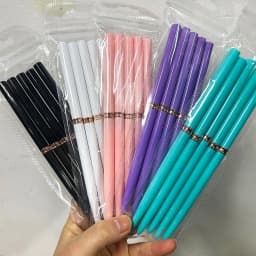 5/10pcs Pink/Black Nail Art Liner/Painting Brushes Ultra-thin Line Drawing Tool 4/8/12/20/25mm Professional Nail Liners Pen Tool